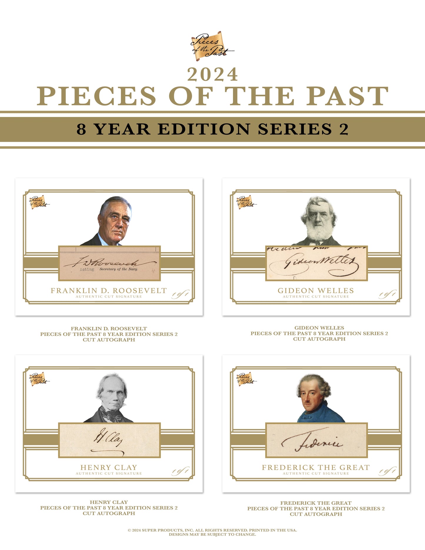 2024 Pieces of the Past 8 Year Collection Series 2 - 8 Box Case - $880 SRP - August Release