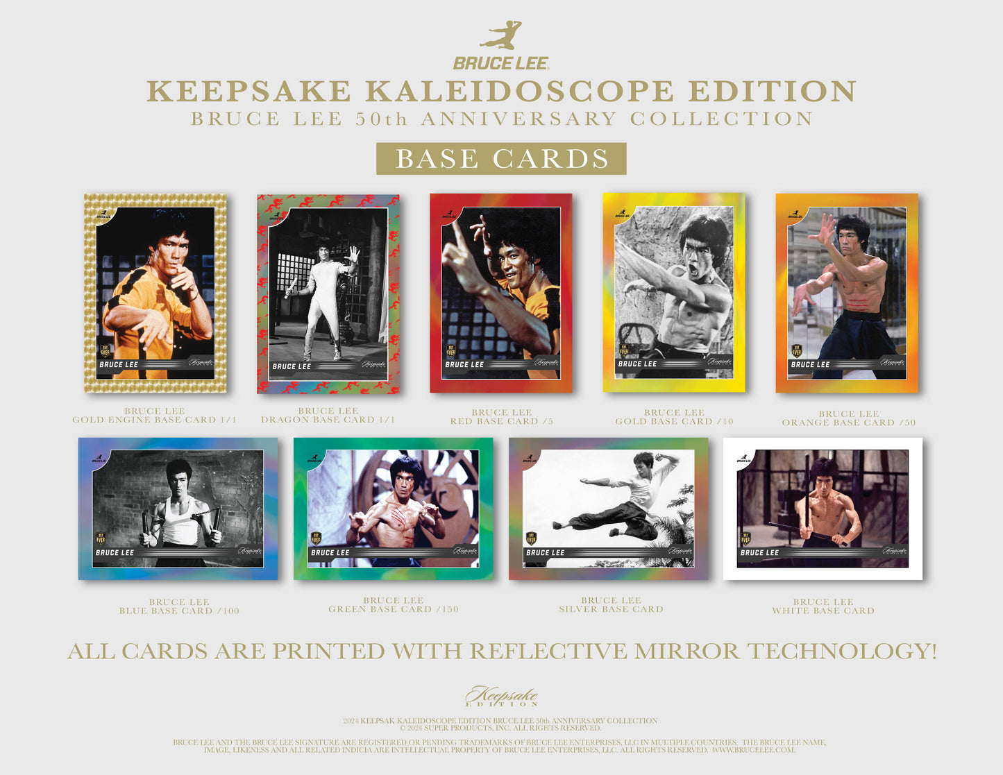 2024 BRUCE LEE KEEPSAKE 50TH ANNIVERSARY KALEIDOSCOPE EDITION - 10 Box Case - SRP $999.95