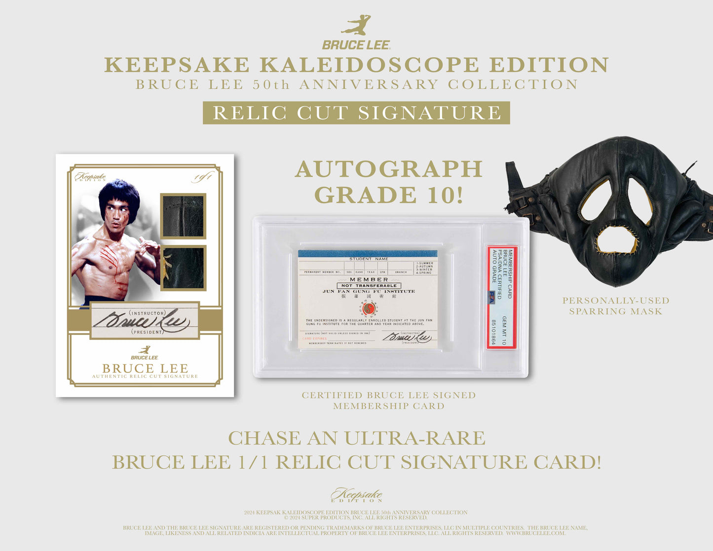 2024 BRUCE LEE KEEPSAKE 50TH ANNIVERSARY KALEIDOSCOPE EDITION - 10 Box Case - SRP $999.95