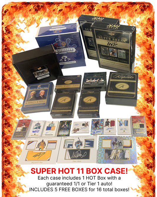 SOLD OUT! - SUPER HOT 11 BOX CASE + 5 FREE BOXES! LIMITED TO ONLY 25 CASES! $2000 SRP!!