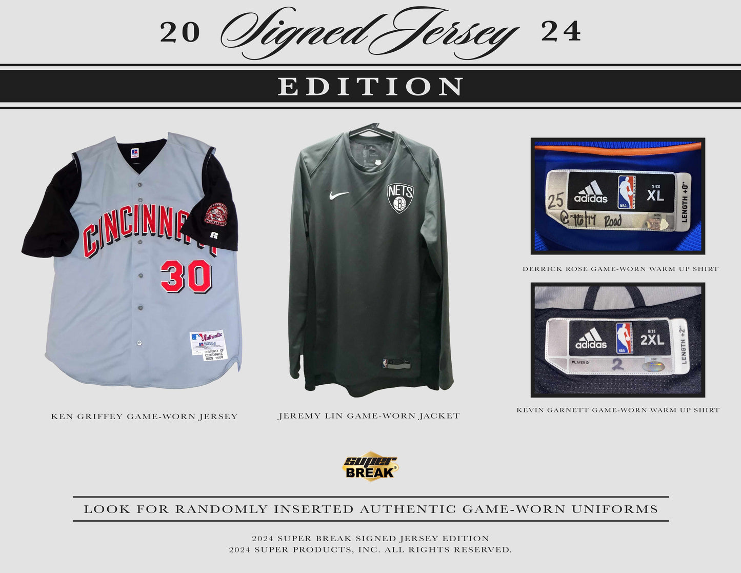 2024 Super Break Signed Jersey Edition - 5 Box Case - $1,199.95